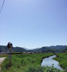 岩美町自然風景川田青空